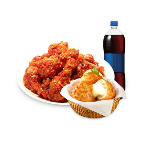 처갓집 양념치킨 100%청양산고추치킨+치킨치즈볼(3개)+콜라1.25L