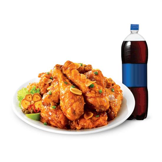 처갓집 양념치킨 와락(간장)치킨+콜라 1.25L