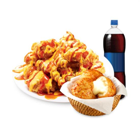 처갓집 양념치킨 트러플슈프림양념치킨+치킨치즈볼(3개)+콜라1.25L