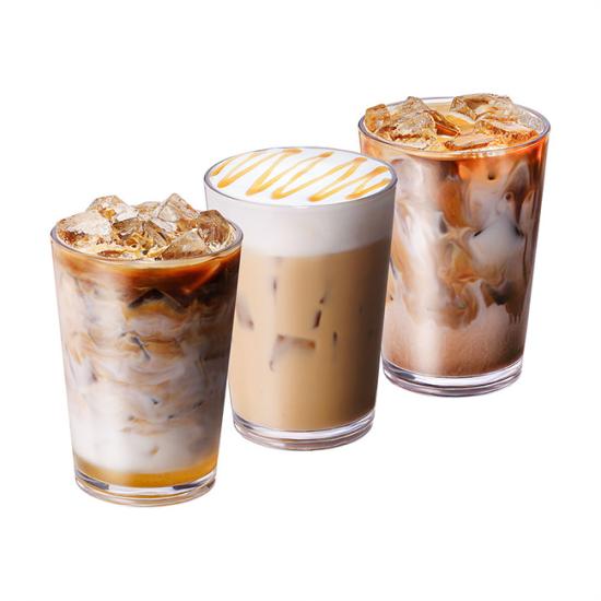 텐퍼센트커피 바닐라빈라떼+밀크카라멜라떼+카페라떼