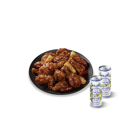 BBQ 자메이카 소떡만나치킨+레몬보이2캔