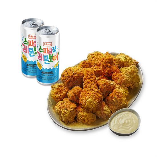 BBQ 크런치버터치킨+레몬보이2캔