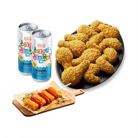 BBQ 황금올리브콤보+소떡+레몬보이2캔