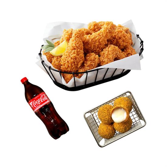 bhc HOT후라이드 콤보+뿌링치즈볼+콜라1.25L
