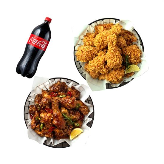 bhc 맛초킹+후라이드+콜라1.25L