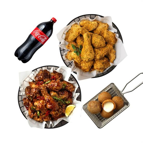 bhc 뿌링클+맛초킹+치즈볼+콜라1.25L