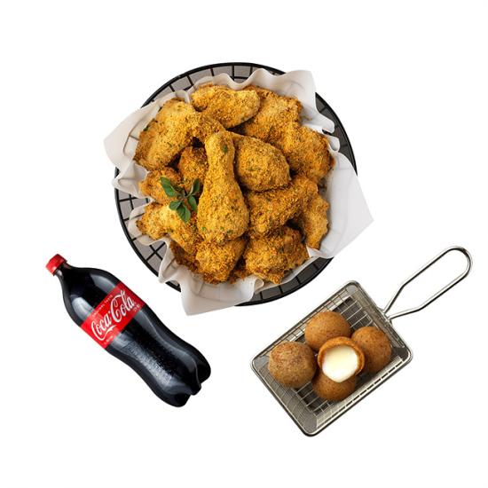 bhc 뿌링클+치즈볼+콜라1.25L