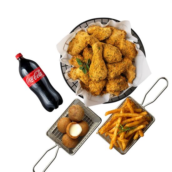 bhc 뿌링클+케이준프라이+치즈볼+콜라1.25L