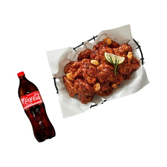bhc 쏘마치 순살+콜라 1.25L