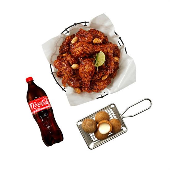 bhc 쏘마치+치즈볼+콜라 1.25L