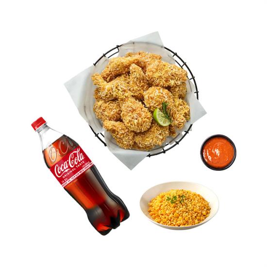 bhc 콰삭킹+뿌링클라이스+콜라1.25L