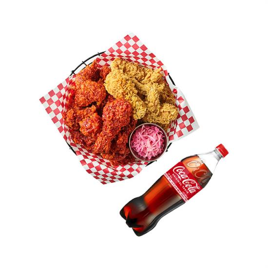 bhc 후라이드반퐈이어킹반+콜라1.25L