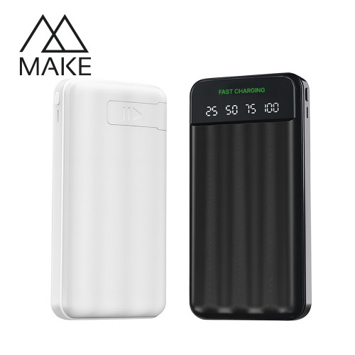 메이크 make 거치가능 고속 20W 대용량 LCD 보조배터리 20000mAh