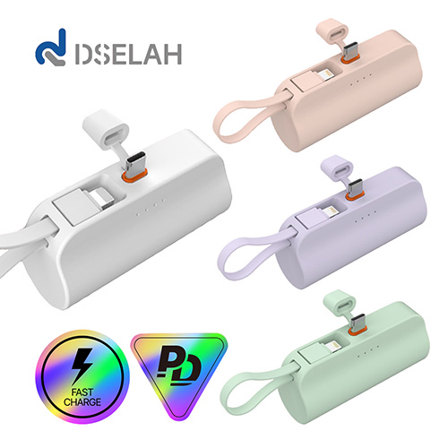 desleah 디셀라 컬러 PD20W 5000mAh 2in1 고속 도킹형 보조배터리