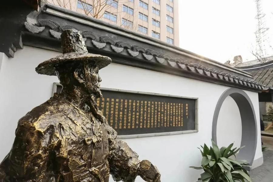 난퉁(南通) 충촨(崇川)구 김창강 기념관에 설치된 김창강 동상. (자료사진/취재원 제공)