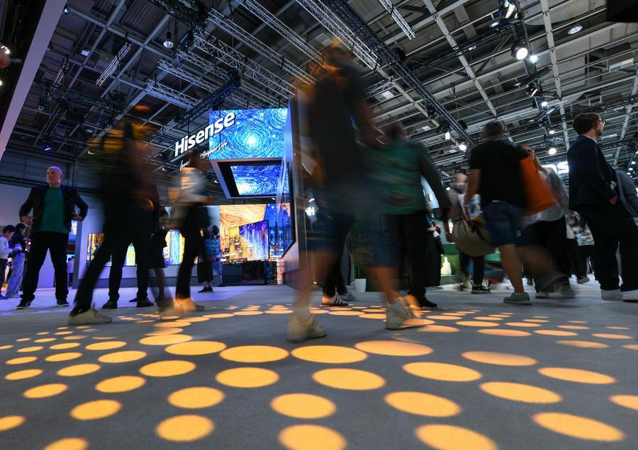 지난달 5일 'IFA 2026'에 마련된 하이센스(海信·Hisense) 전시부스. (사진/신화통신)