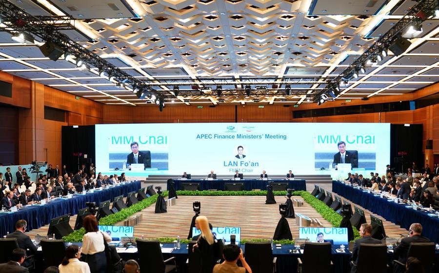 20일 홍콩컨벤션센터에서 열린 '제33차 아시아태평양경제협력체(APEC) 재무장관회의' 현장. (사진/신화통신)