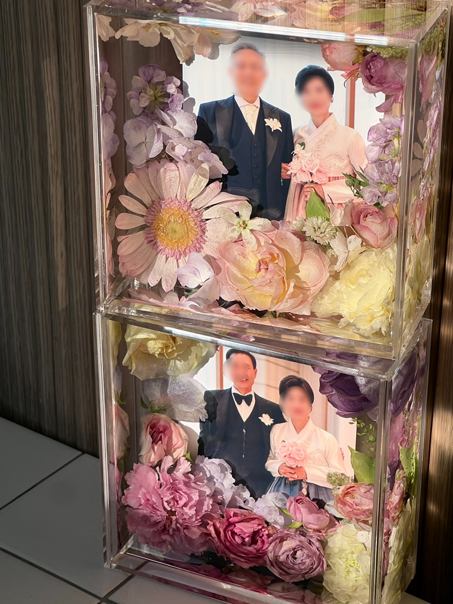 양가 부모님 선물용 클레르 포토액자 주문제작 후기