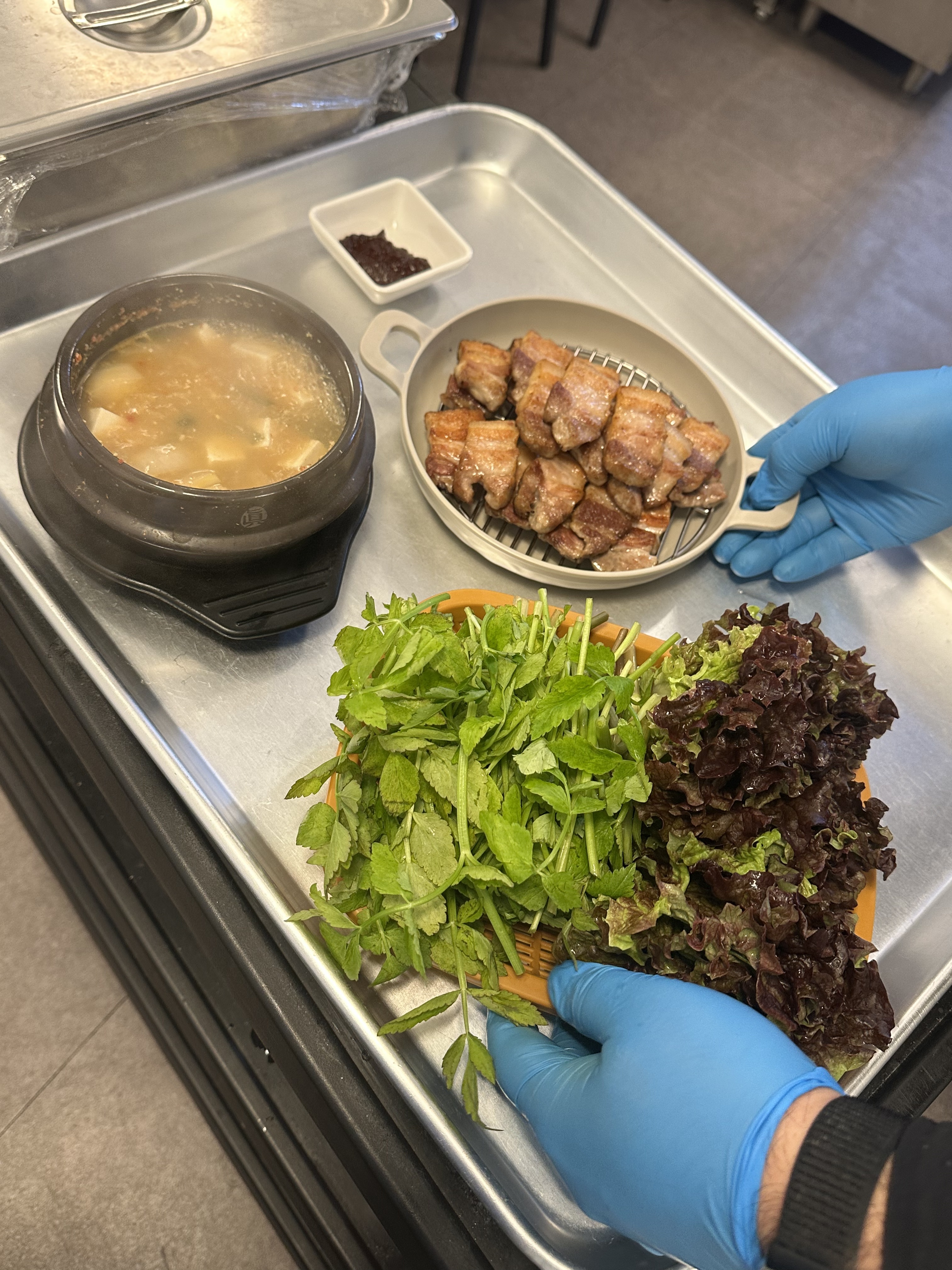 간석동맛집 미나리숙성삼겹살 후기, 미나리랑 먹는 숙성삼겹살 조합 !