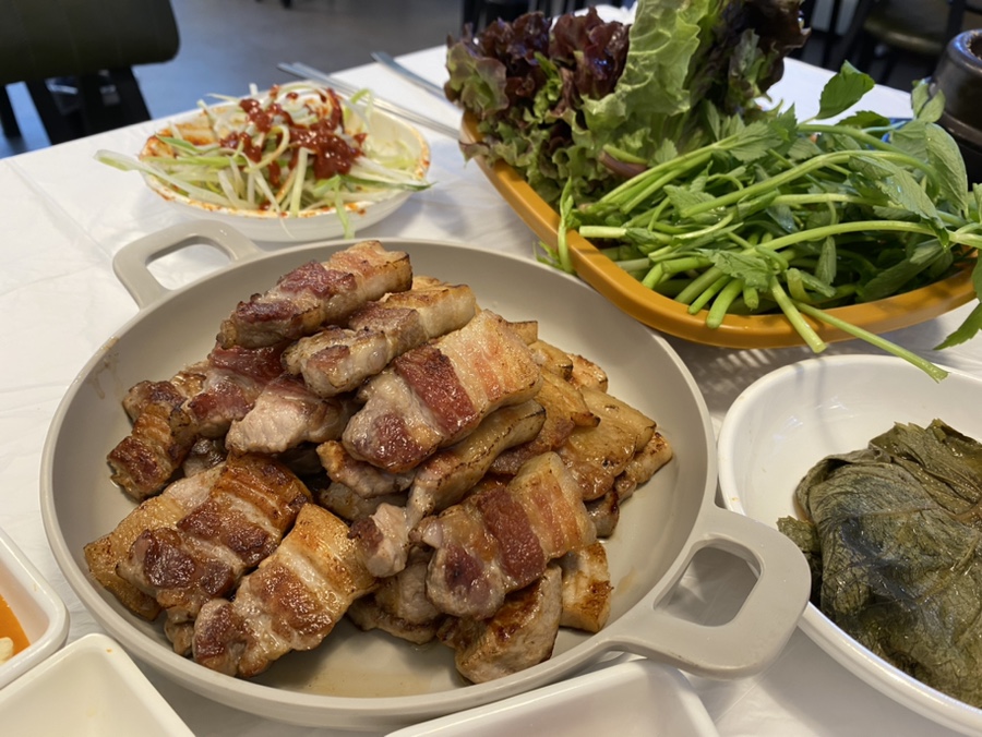 [간석동 맛집]인천 간석동 혼밥하기좋은 삼겹살집:미나리숙성삼겹살