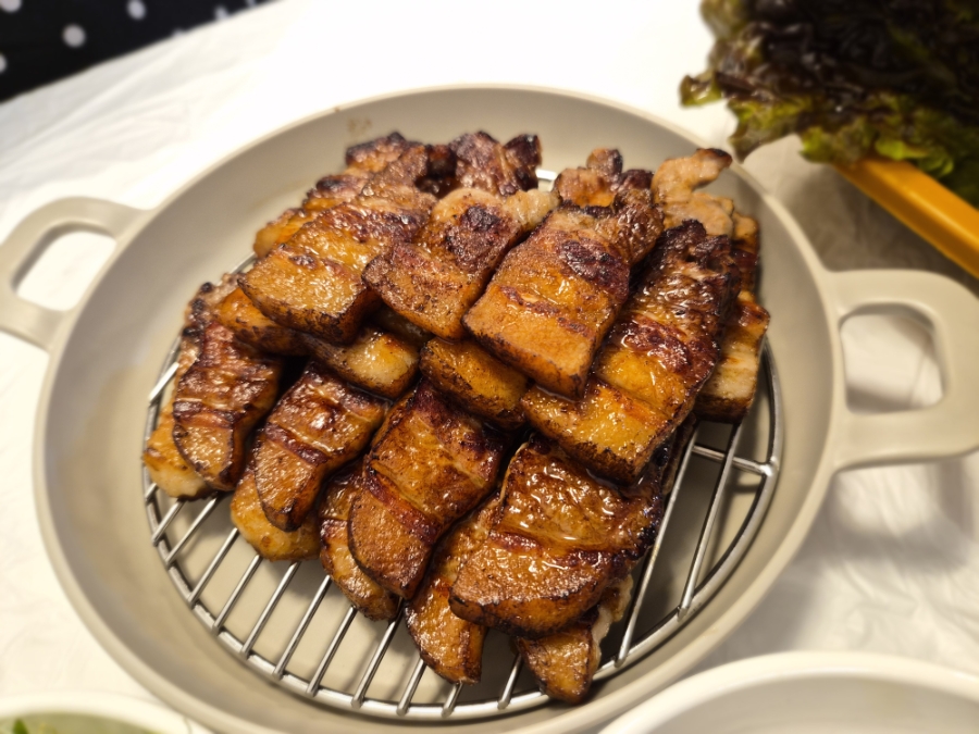 [인천] 간석동 간석오거리 맛집 고기 구워주는 삼겹살집 "미나리숙성삼겹살"