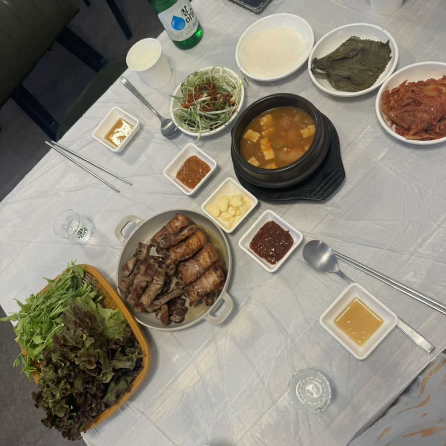 인천 간석동, 가성비 좋은 저온 숙성 삼겹살 간석동 맛집, 미나리숙성삼겹살