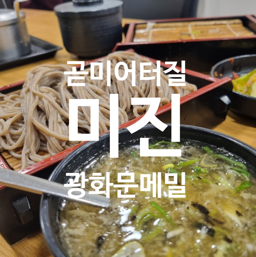 곧 미어터질, 광화문 메밀 미진