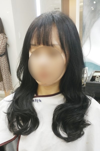 유니쌤의 레이어드C컬펌+S컬펌, 긴머리셋팅펌, 박승철헤어스투디오 가산역1호점