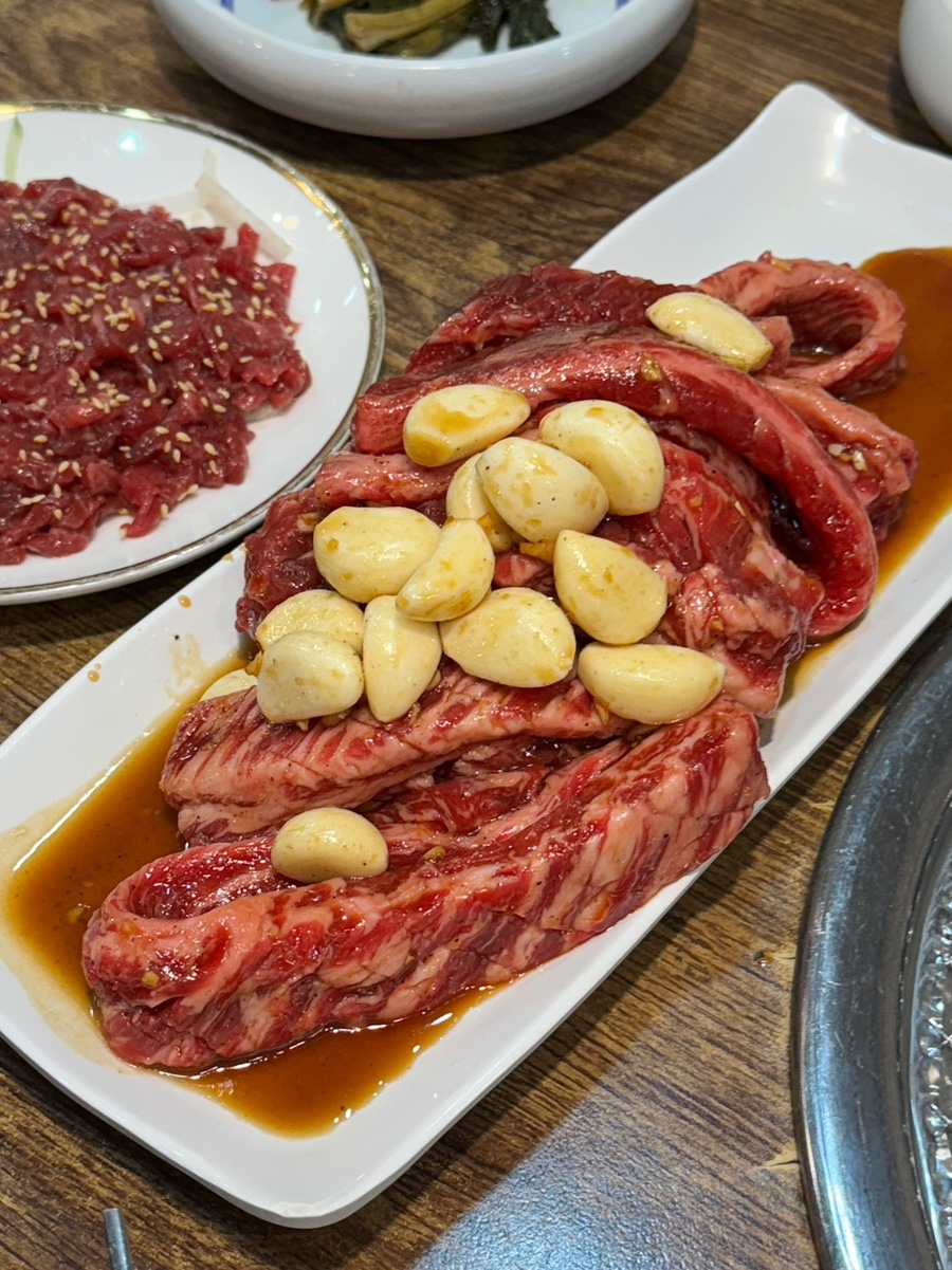 [금천] 마늘가득 지팡갈비 먹을사람? 금천구맛집 한옥집숯불갈비서울본점