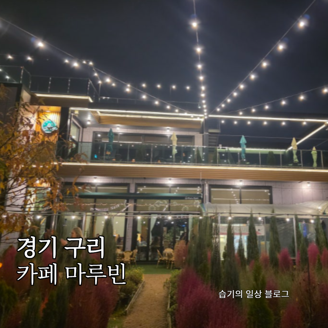구리 장자호수공원역 대형카페 마루빈커피 커피나무농원
