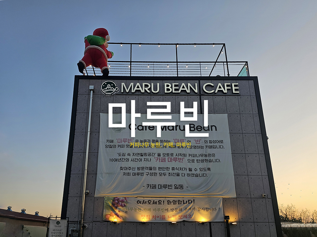 구리 맛집 카페 마루빈 커피나무농원 연말 모임하기 좋은 감성카페